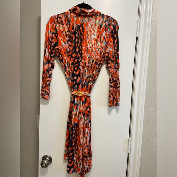 Cabi Multicolored Dress with 3/4 Length Sleeve Size Medium - Picture 2 of 4